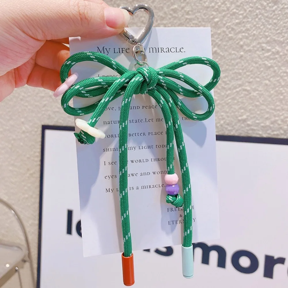 سلسلة مفاتيح بحبل نايلون مضفر ، إكسسوارات حقائب ملونة ، خيط حبل ، حقيبة رياضية جذابة ، هدايا ذاتية الصنع ، دلاية إبداعية ، موضة جديدة