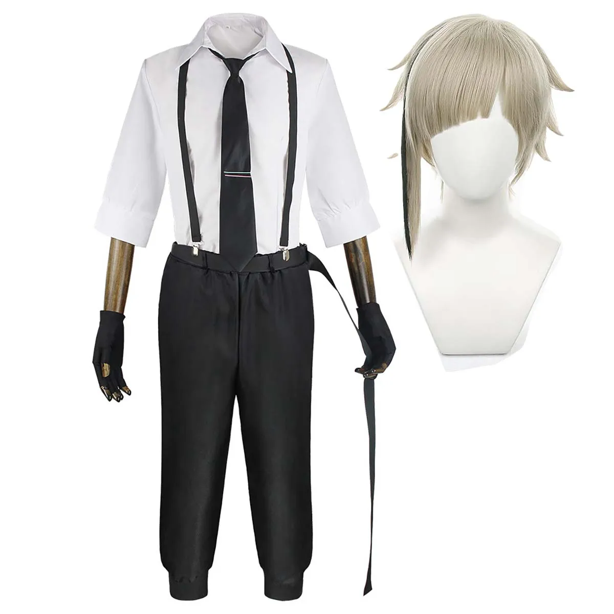 

Мужчины Хэллоуин Вечеринка Аниме Бунго Бродячие Собаки Накадзима Ацуши Косплей Костюм