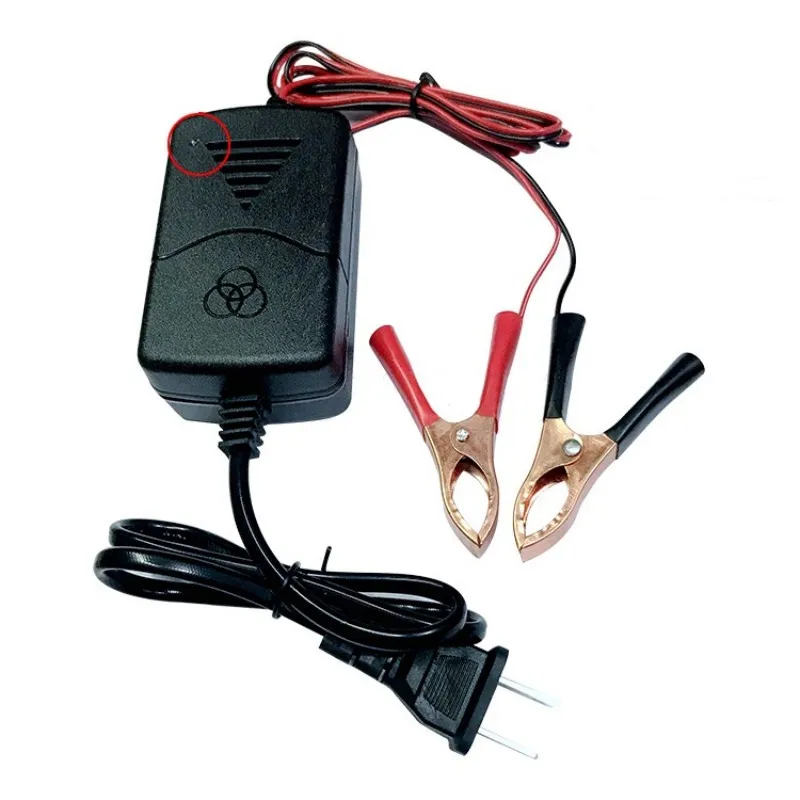 12V 1A Motorcycle Charger Smart Toy Car Power Charging Adapter For Rechargeable AGM Gel Lead Acid Battery