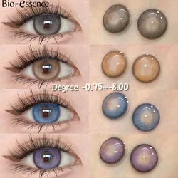 Bio-essence 1 Pair Colorcon Korean Colored Contact Lenses for Eyes Big Eye Lenses Brown Lenses Blue Eye Lenses Fog Pearl Lens