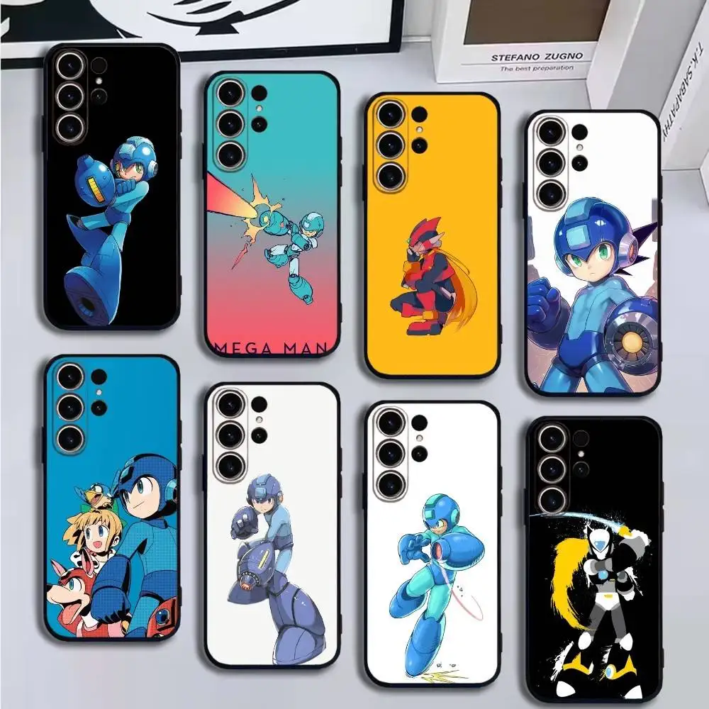 

R-Rockman Megaman Cool Phone Case For SamsungS25,24,21,22,23,30,Ultra,20,Plus,Fe,Lite,Note,10,9,Soft Black Cover