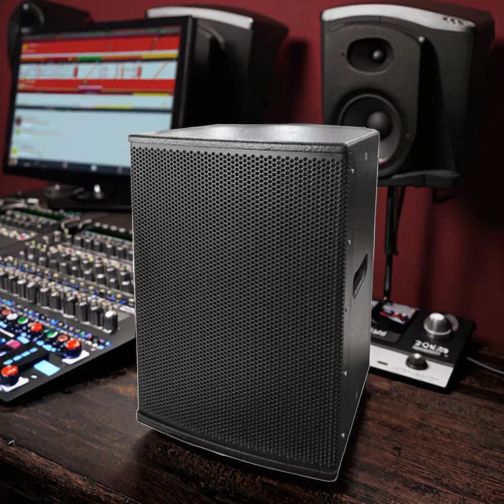 

Профессиональный 12-дюймовый динамик с питанием, активный полный диапазон, уличная сцена, свадьба, встроенный усилитель