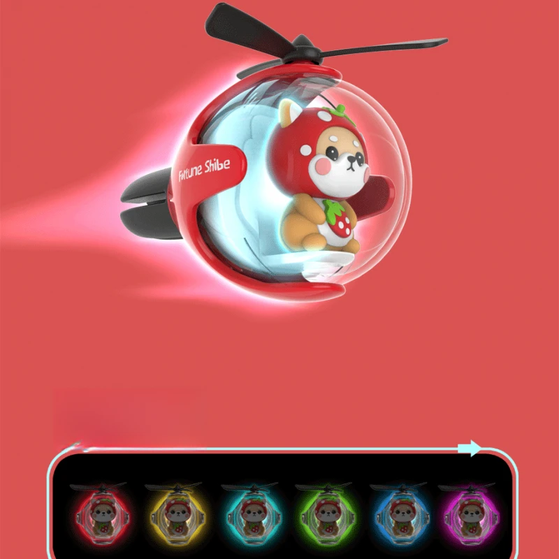 Xiaocai الديزل تحلق الكرة سيارة الهواء المعطر لطيف الكرتون شنقا زخرفة الإبداعية السيارات الروائح ديكور