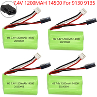 7.4V 1200mah lipo battery 14500 for XINLEHONG 9130 9135 9138 9136 9137 Q901 Q902 Q903 high speed RC truck rc car toys parts