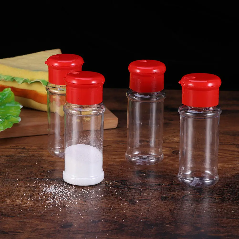 25Pcs Plastic Seasoning Bottle Spice Dispenser Salt Pepper Shakers for Kitchen Dining Barbecue Restaurant Spice Jar