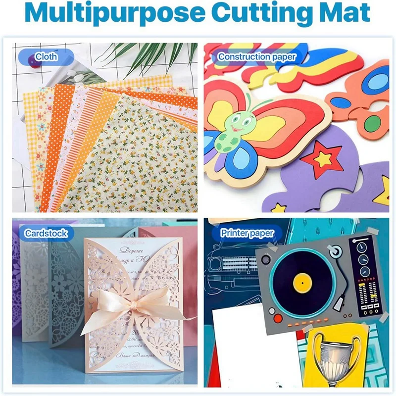 Top-6 Pack Cutting Mat For Joy Xtra, 8.5X12in Adhesive Cutting Mats For Craft, 2 Light Grip, 2 Standard Grip, 2 Strong Grip