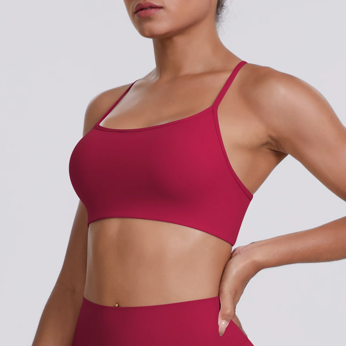 Sport-BH Nahtloses Yoga-Top Damen Fitness-Artikel Gym Active Wear Back Cross Workout Push-up Fitness Laufunterwäsche – Detail 36