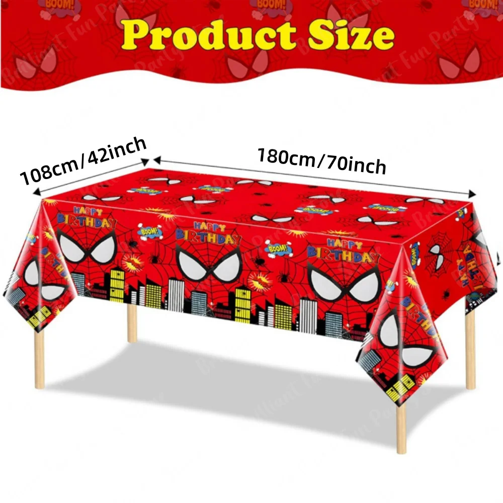 1/5 pezzi decorazioni per tovaglie Spiderman festa a tema supereroe copertura da tavolo usa e getta per baby shower bomboniere per feste di compleanno per bambini