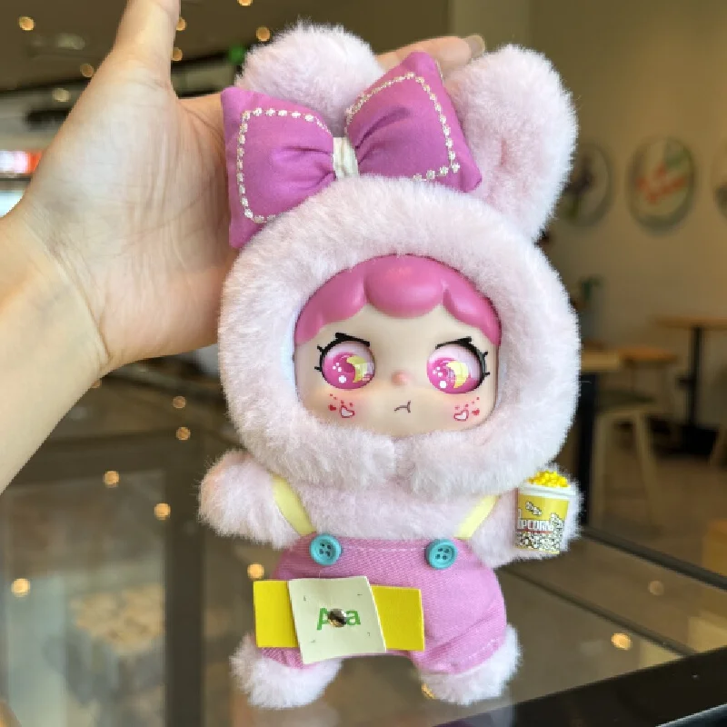 لطيف الفينيل الوجه أفخم دمية قلادة لعبة لينة محشوة الحيوان هدية للفتيات عيد ميلاد النشاط الحاضر دمية جميلة معلقة حلية