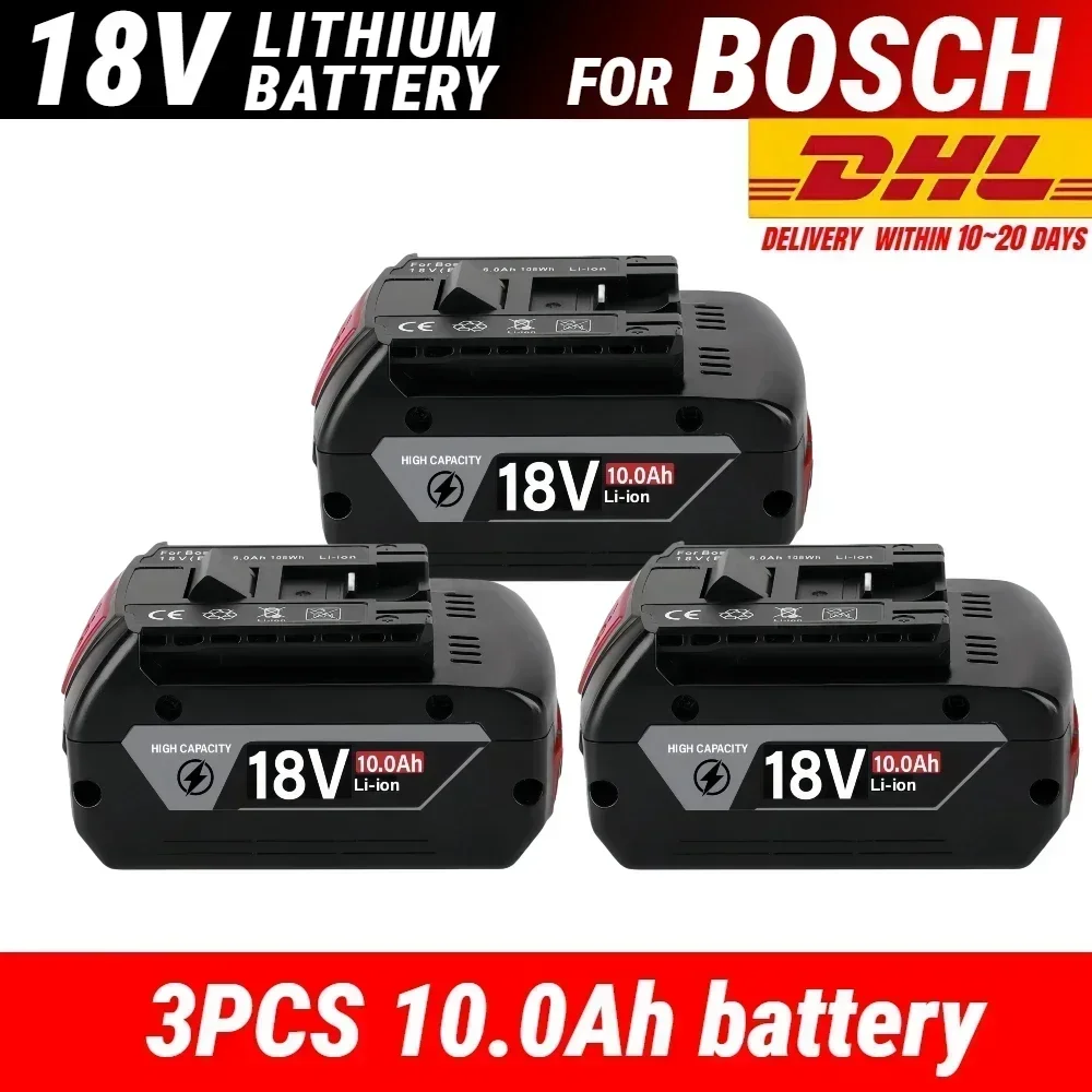100% origineel voor Bosch 18V accu, 12.0Ah draadloze lithium-ion accu voor elektrisch gereedschap, BAT609 BAT610G BAT618 BAT620 BAT622