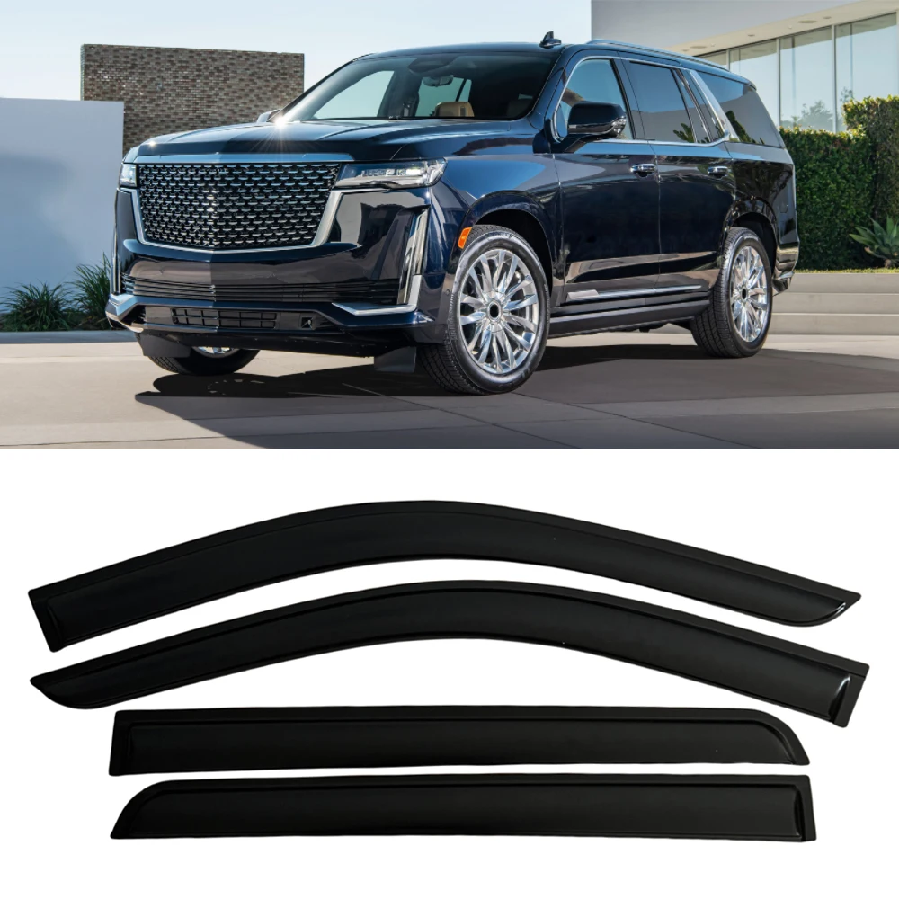 Window Visor for CADILLAC ESCALADE 2021 2022 2023 2024 Wind Deflectors Rain Guards Door Visor Vent Shades Ventvisor Sun Rain