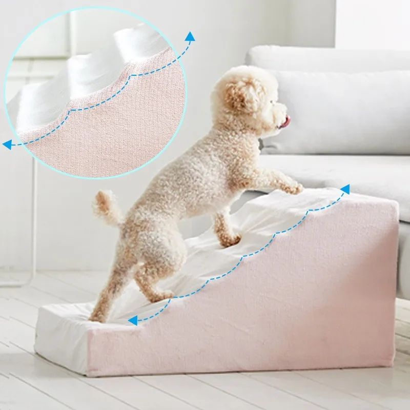

Pet Stairs Dog Stairs Small Dog Bed Climbing Bed Ladder Bedside Puppy Cat Climbing Ladder