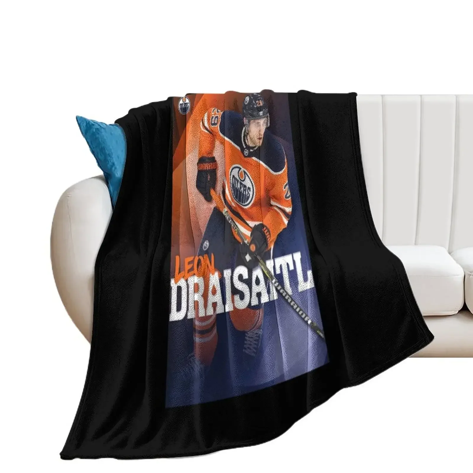 

Leon Draisaitl Throw Blanket Decorative Throw warm winter Shaggy Blankets