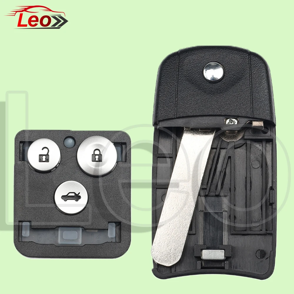 Leo N5F0602A1A/MLBHLIK-1T Chave remota flip para carro para Honda CRV ACURA MDX RDX ILX ZDX TSX TL 313,8 MHz ID: 46 CHIP