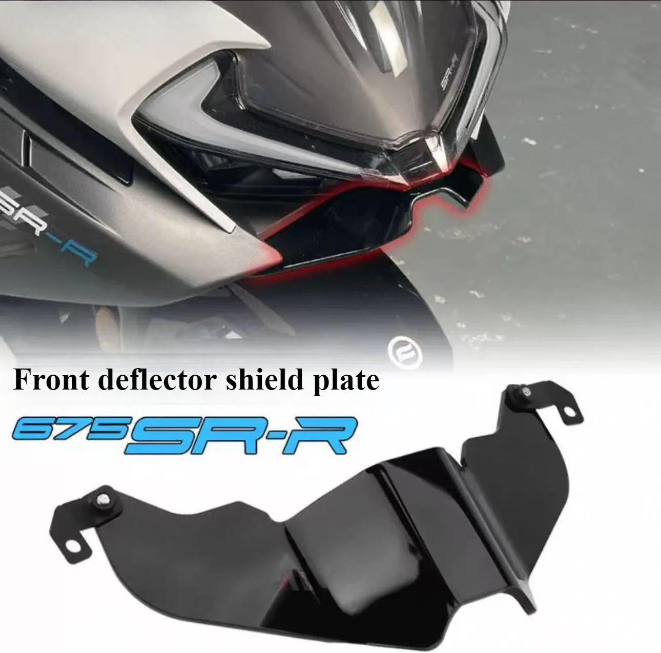 

For CFMOTO450SR Modified motorcycle competitive front windshield set wing lower lip rearview mirror windshield accessories