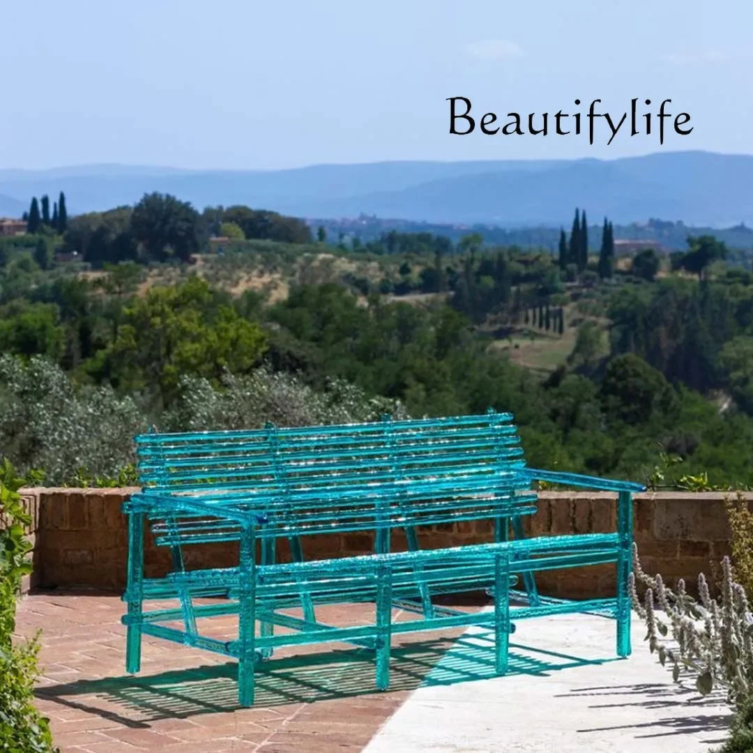 

BJ Акриловое сине-зеленое кресло Современное искусство Креативный свет Роскошный минималистский дизайнерский гостиная на открытом воздухе