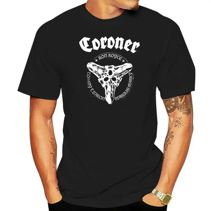 New Popular CORONER Band Mens Black T-Shirt Size S-3XL