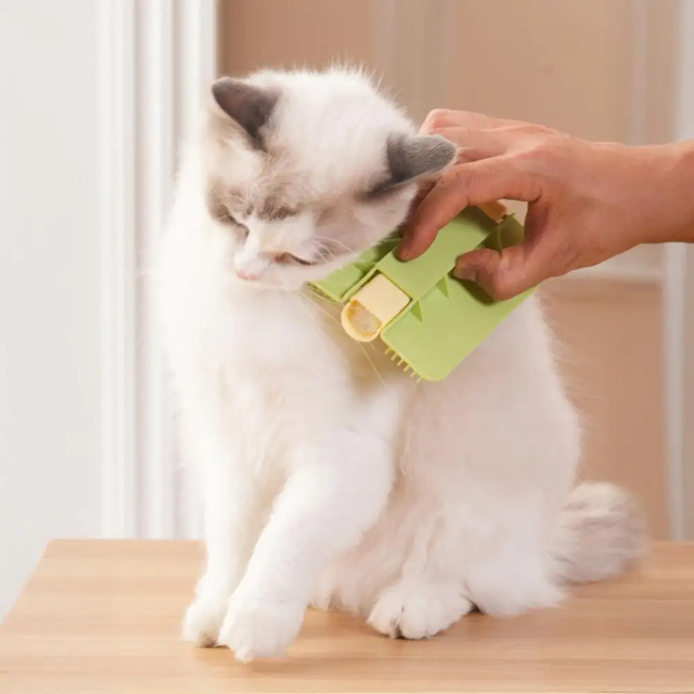 Cat Tickler with Rounded Blunt-Tipped Comb Teeth Built-In Catnip Tablets Adhesive Backing Wall Mounted Cat Scratcher view 3