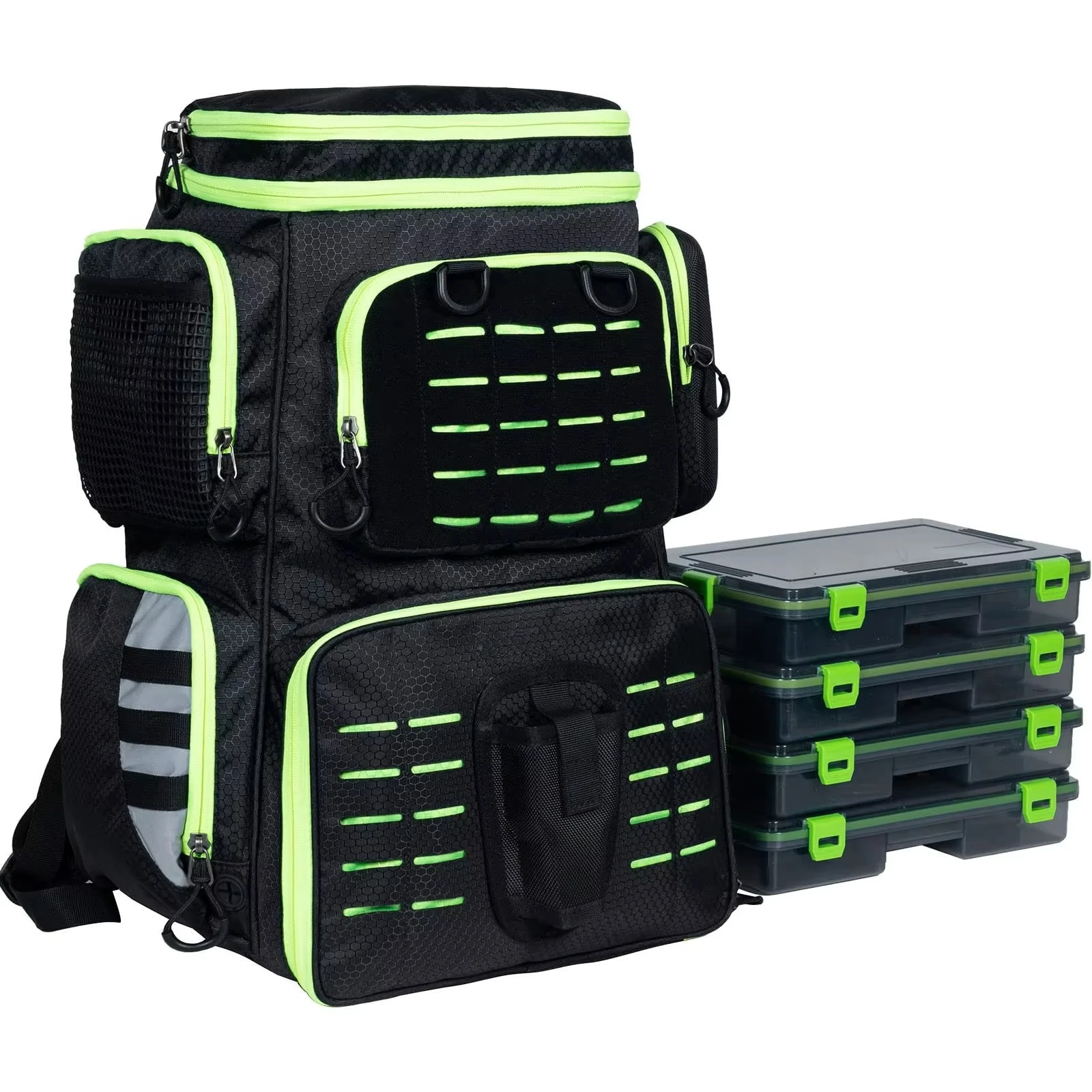 

Waterproof and durable fishing tackle bag rod frame bag backpack box tray large storage