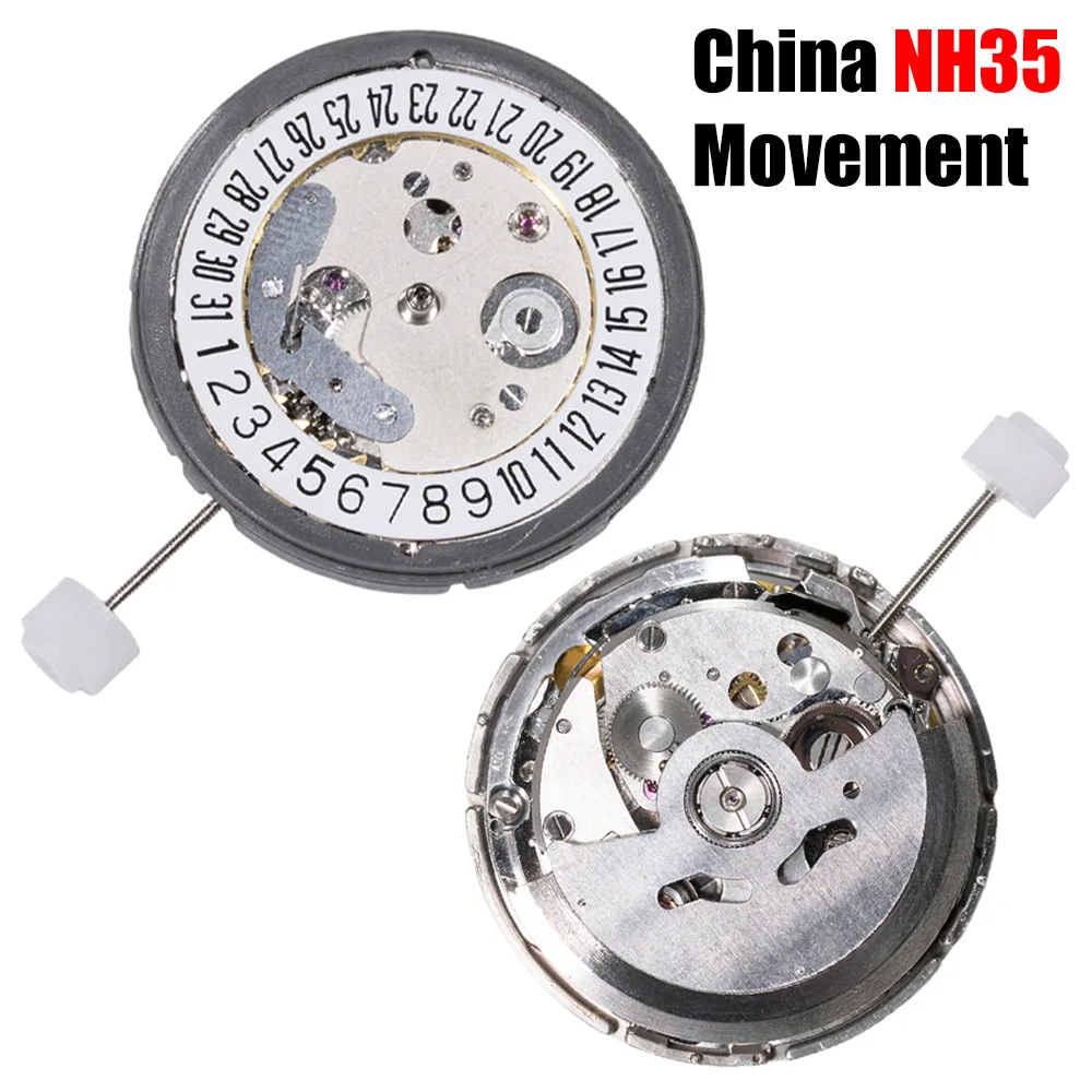 

China NH35 Movement Replacement Japanese NH35 Movements Date High Accuracy Automatic Mechanical Movement NH35A Accessories DIY