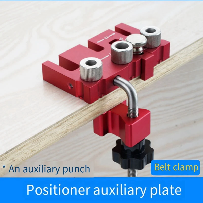 3 In 1 Locator Auxiliary Board 6 8 10Mm Wooden Tenon Positioning Precise Scale Board Splicing With Scale Clamp