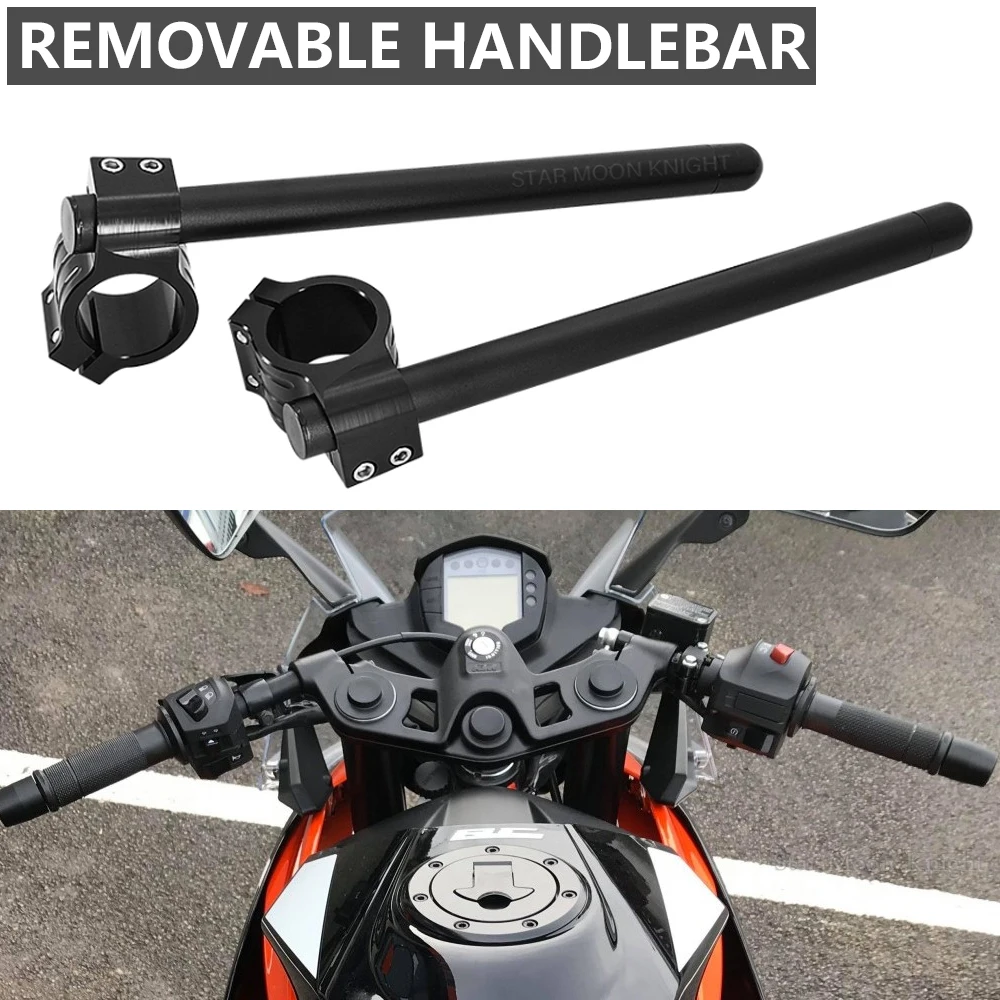 Motorcycle Accessories Clip on Ons Fork Riser Regular Handlebar For For RC8C RC390 RC200 RC125 1190 RC8 R