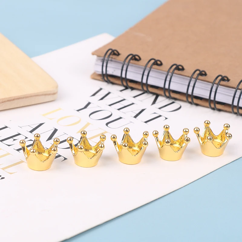 

НОВИНКА: 5 шт. миниатюрных металлических корон для кукол, аксессуары для кукол, игрушки для ролевых игр для детей