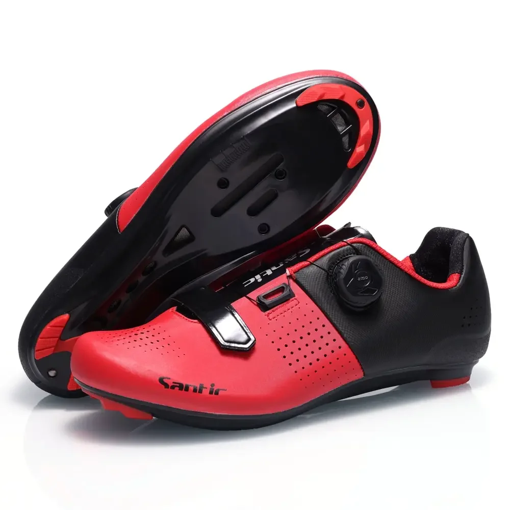 Santic Cycling Lock Shoes Men's Outdoor Sports Mountain Bike Bike Ladies Road Riding Casual Lock Shoes Adjustable