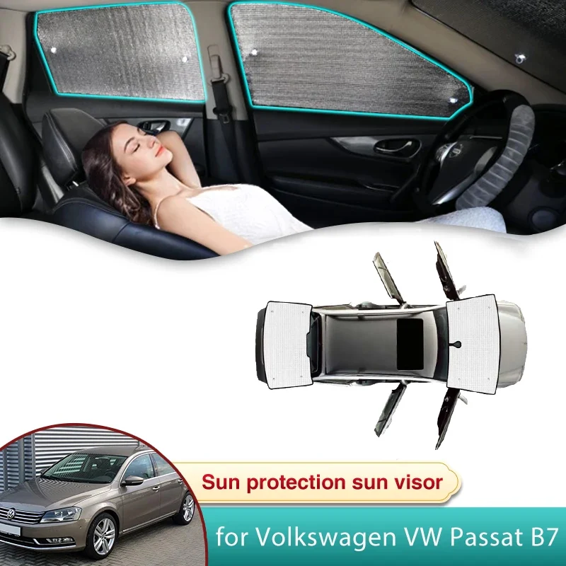 

Полный автомобильный солнцезащитный козырек для Volkswagen VW Passat B7 2011 2012 2013 2014, аксессуары, солнцезащитный козырек, лобовое стекло, боковое окно, конфиденциальная тень