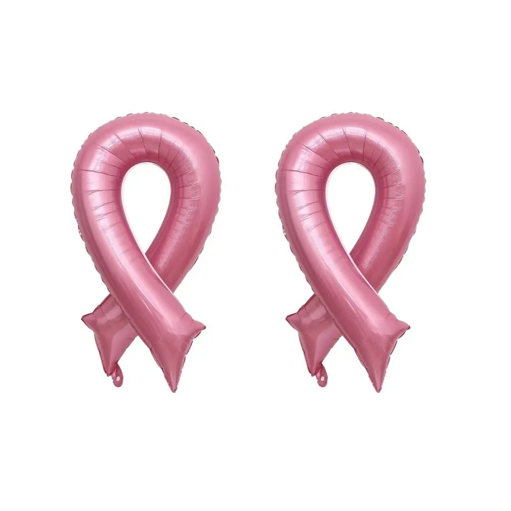 DIY Pink Breast Awareness 42in Ribbon Balloons Pink Ribbon Campaign Support Girls