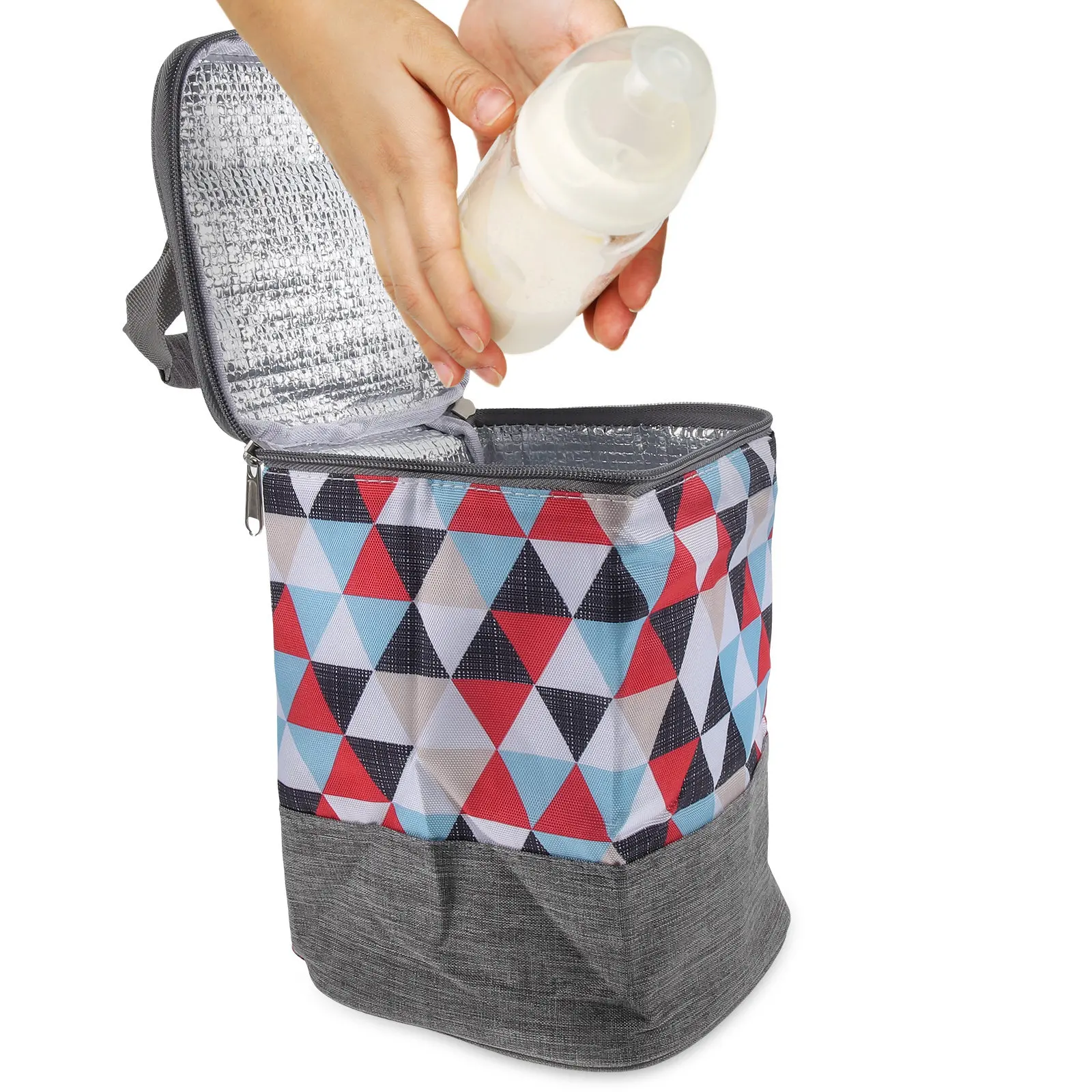 

Портативная сумка для детских бутылочек, изолированная сумка для хранения детских бутылочек, из оксфордской ткани, прочная, с ручкой для переноски, для путешествий и активного отдыха