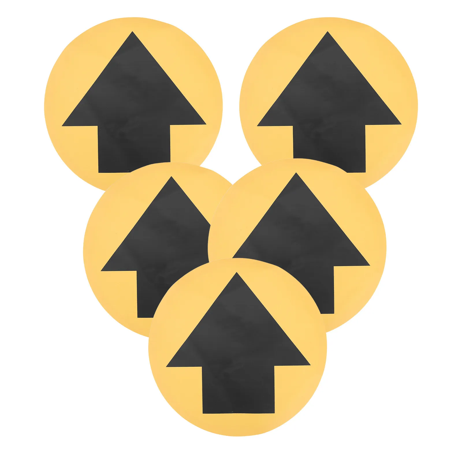 

5 листов наклеек-стрелок для напольной разметки, предупреждающие знаки безопасности, легко устанавливаемые, хорошо видимые, для школ, больниц, рынков