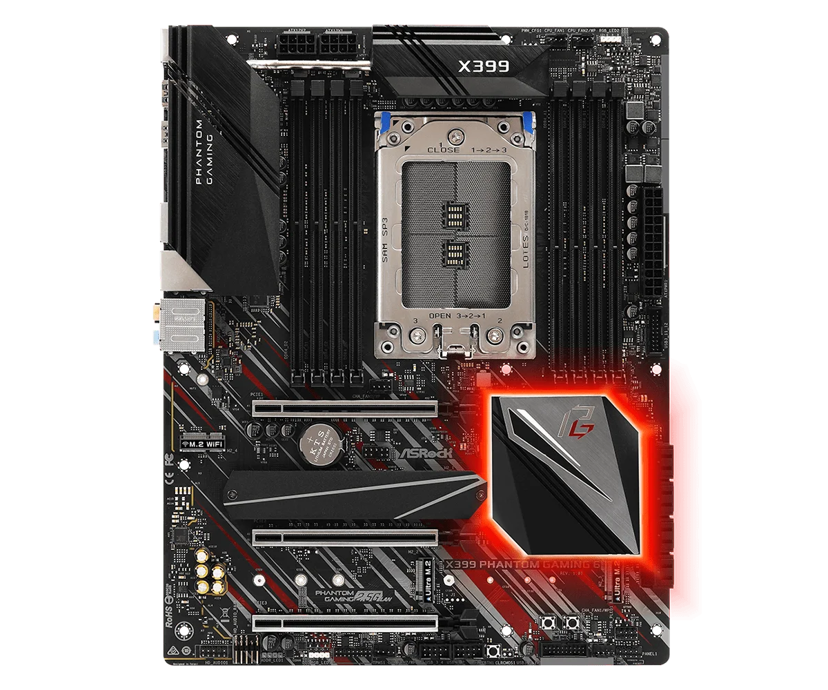 X399 Motherboard ASROCK X399 PHANTOM GAMIN 6 AMD TR4 x399 threadripper DDR4 3400+128GB support TR 1920X 1900X 2950X 1950X ATX