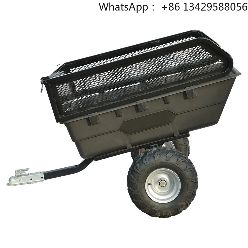 Large Load Capacity Durable Truck Trailer Farm ATV Dump Tractor Tractor Garden ATV Trailer with 2 Wheels