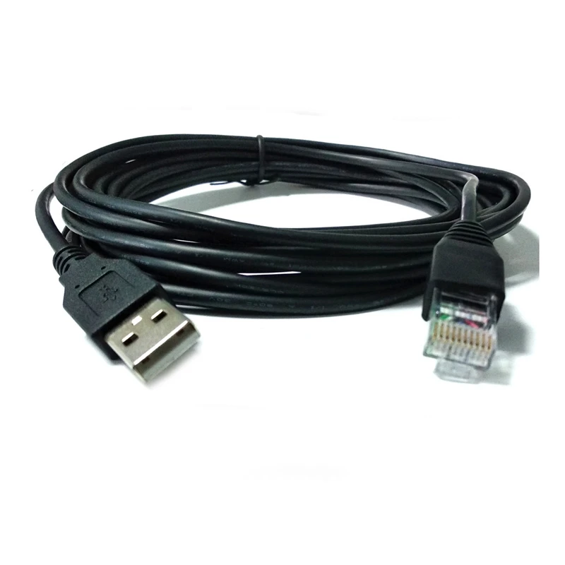 USB To RJ50 Console Cable AP9827 For APC Smart UPS 940-0127B 940-127C 940-0127E With Molded Strain Relief Boot