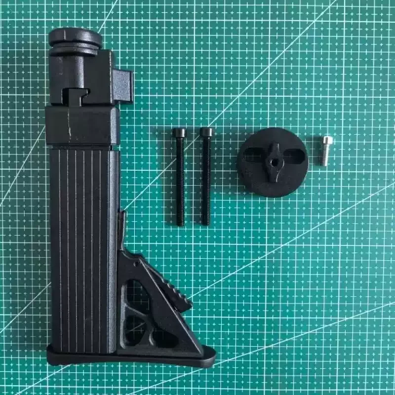 

New Metal Nail Shooter Round Connecting Telescopic Nail Gun Foldable Stock & Shoulder Rest Full Set Modified FoldableAccessories