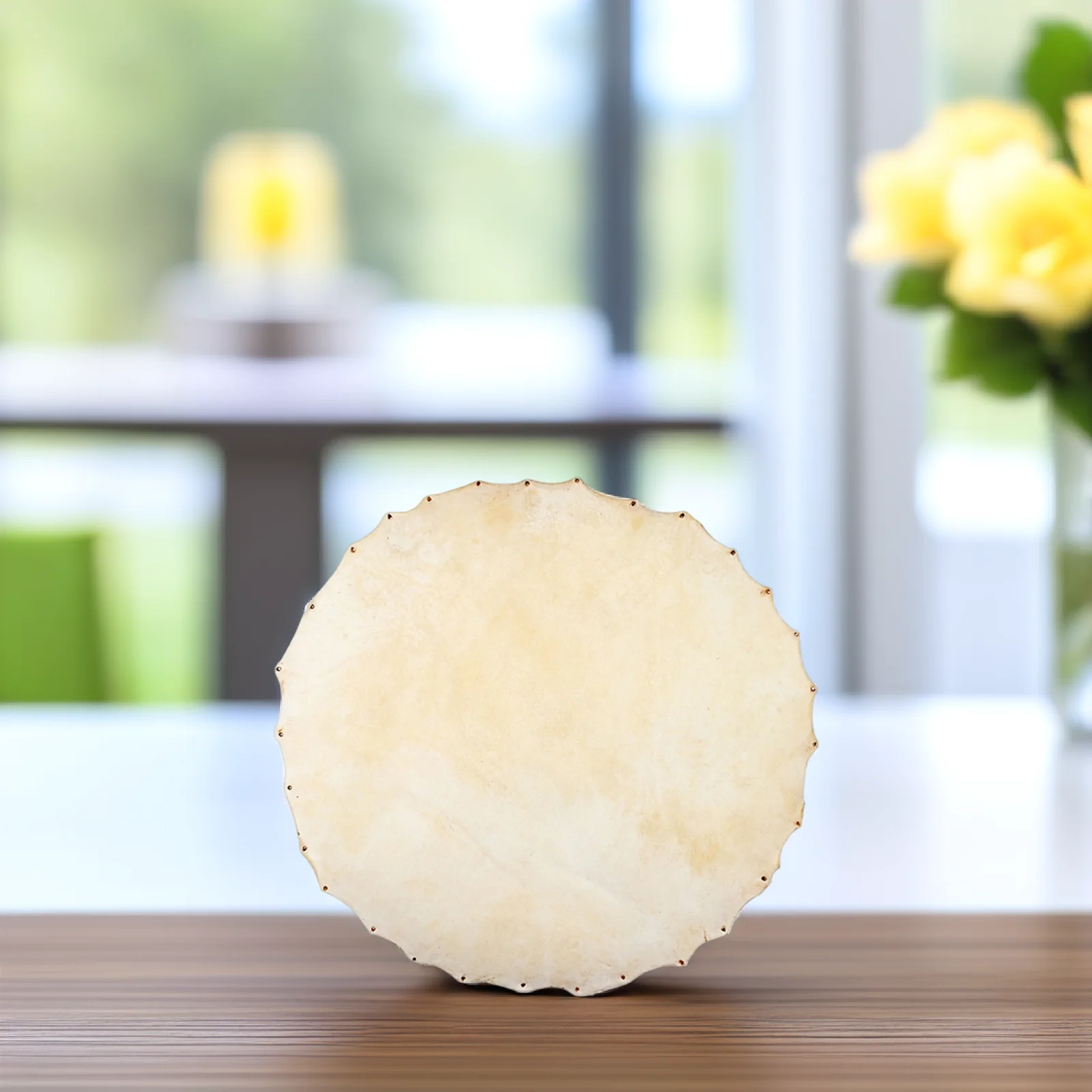 

Durable African Drum Head Exquisite Craftsmanship Natural Texture Music Accessory Drum Leathers Musical Instrument Accessories