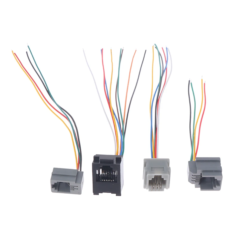 15cm 616E 623k 616M 641D RJ11\RJ12\RJ45 Female Socket For Internet Phone With Cable