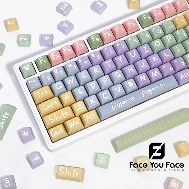 Imagem -04 - Gmk 133 Teclas Meu Humor Pbt Keycap Xda Perfil Sublimado Tampas de Chave Personalizadas para Cereja mx Switch Jogo Teclado Mecânico