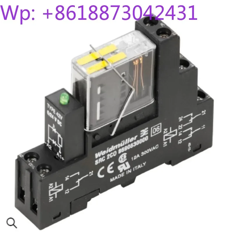 New Weidmüller Relay RCIKIT 24VDC 2CO LD/FG 1218410000