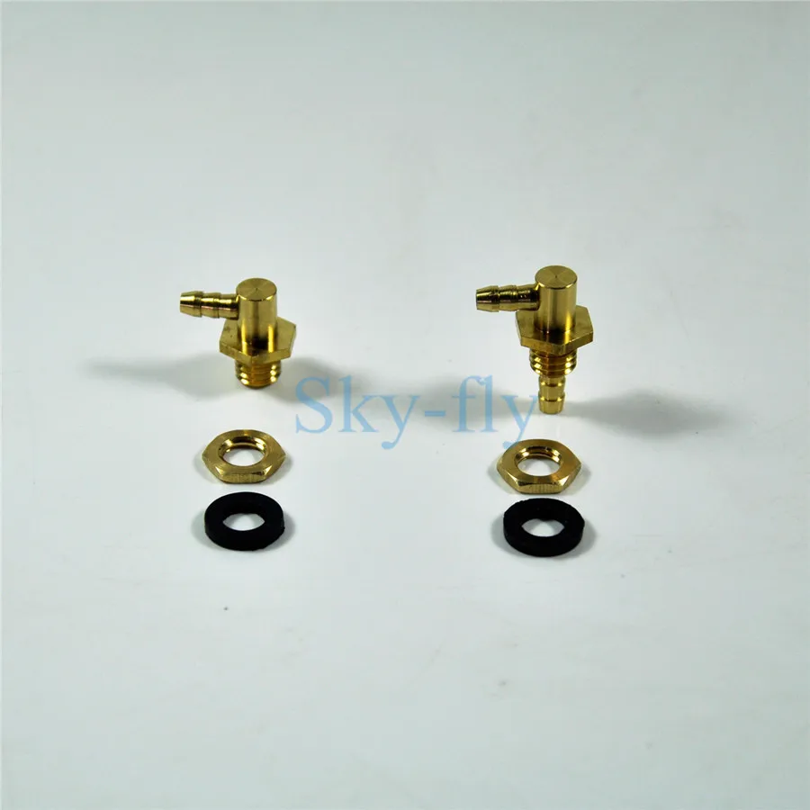 1 Pair Of  Flight Model Transparent Fuel Tank Parts Oil Nozzle