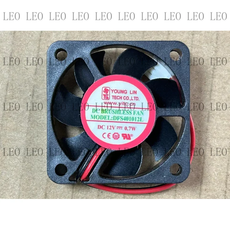 MY 1PC For YOUNG LIN DFS401012L 12V 0.7W 4CM 4010 2-wire ultra-quiet cooling fan