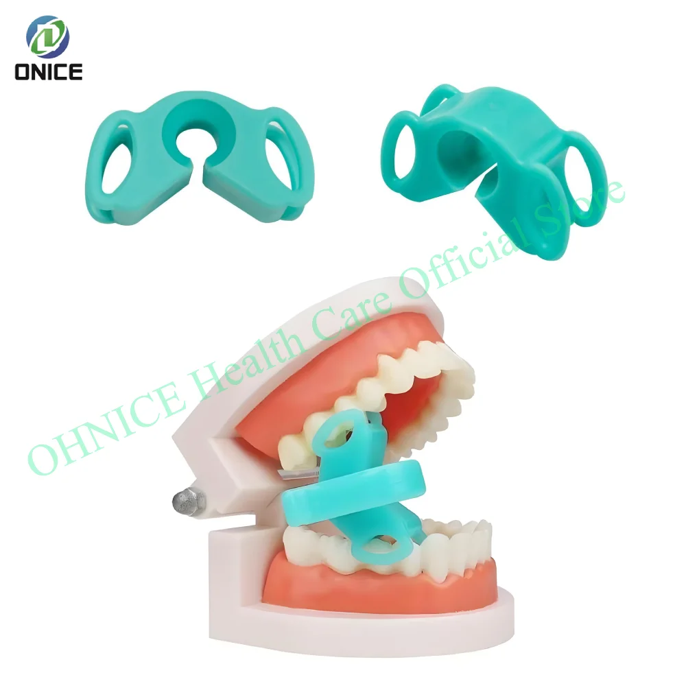  ضام فم الأسنان من السيليكون مع كتلة لدغة - صندوق واحد، يقلل من عائق الخد/الشفاه ويخفف من تعب العضلات #6
