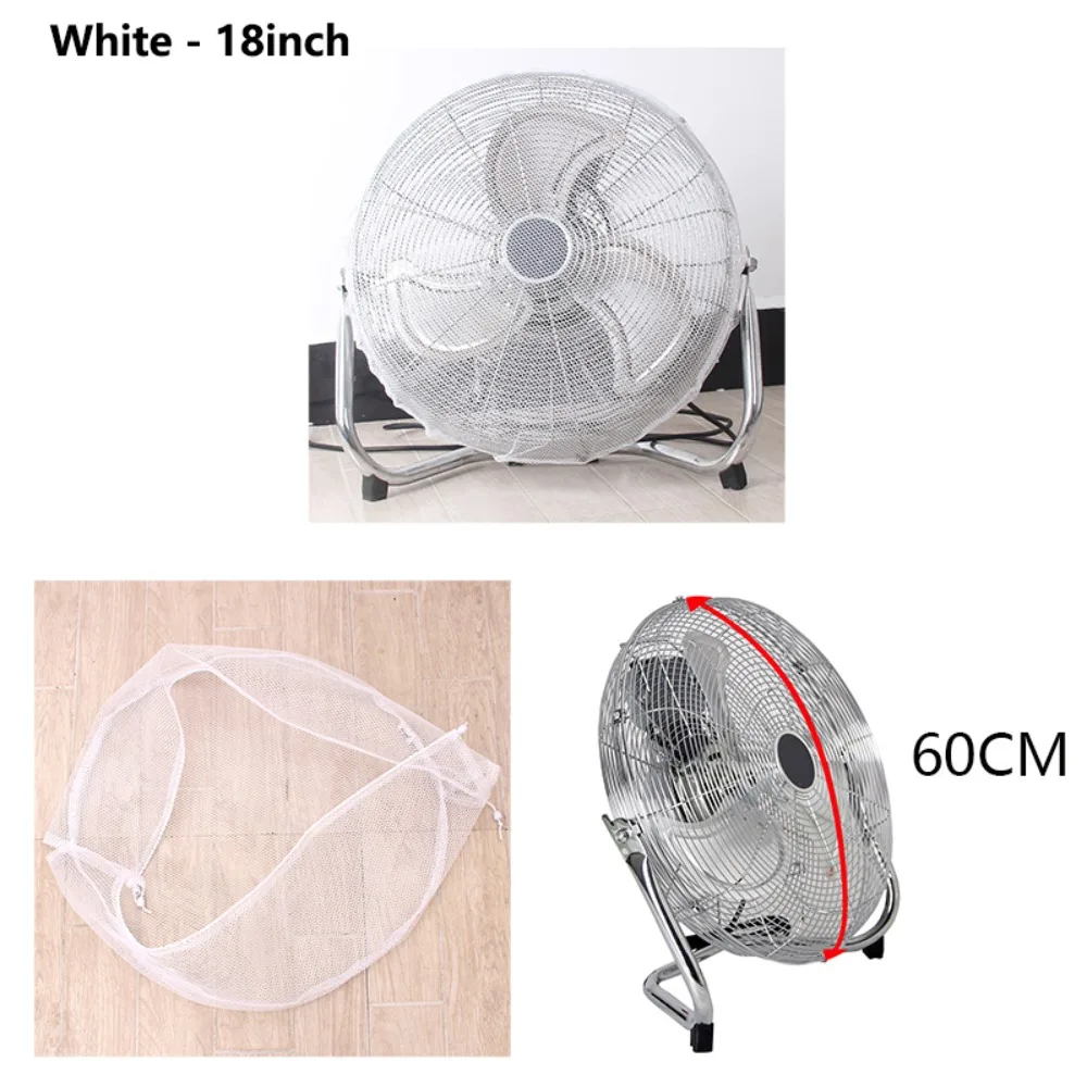 Breathable Mesh Fan Guard Washable Durable Floor Fan Protective Cover Universal Fit Drawstring Fan Protection Net Office