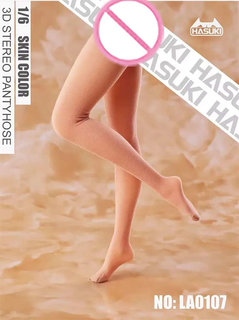 HASUKI LA01 1/6 Scale Female 3D Pantyhose Solid Color Leggings Stockings Clothes Accessories Model Fit 12\'\' Action Figure Body