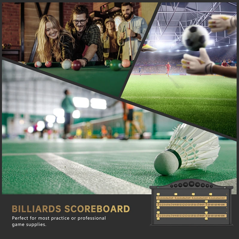 Billiards Scoreboard Snooker Score Recorder Billiard Club Game Recording Board Calculation Number Billiards Accessories