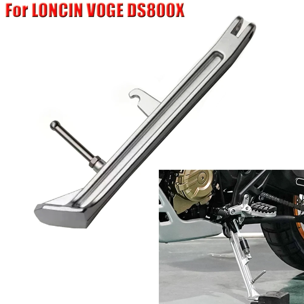 For LONCIN Voge DS800X DS800Rally Motorcycle Kick Side Stand Kickstand Side Bracket Sidestand Sidestay Support Crossing Edition
