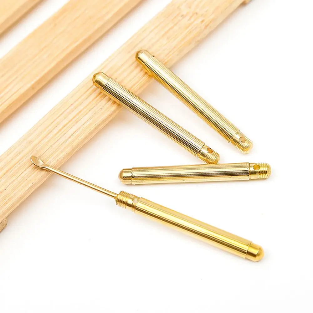 Attached A Key Ring Portable Folding Type Health Care Ear Cleaning Tool Curette Ear Dig Tools Ear Spoon Ear Wax Removal Tools