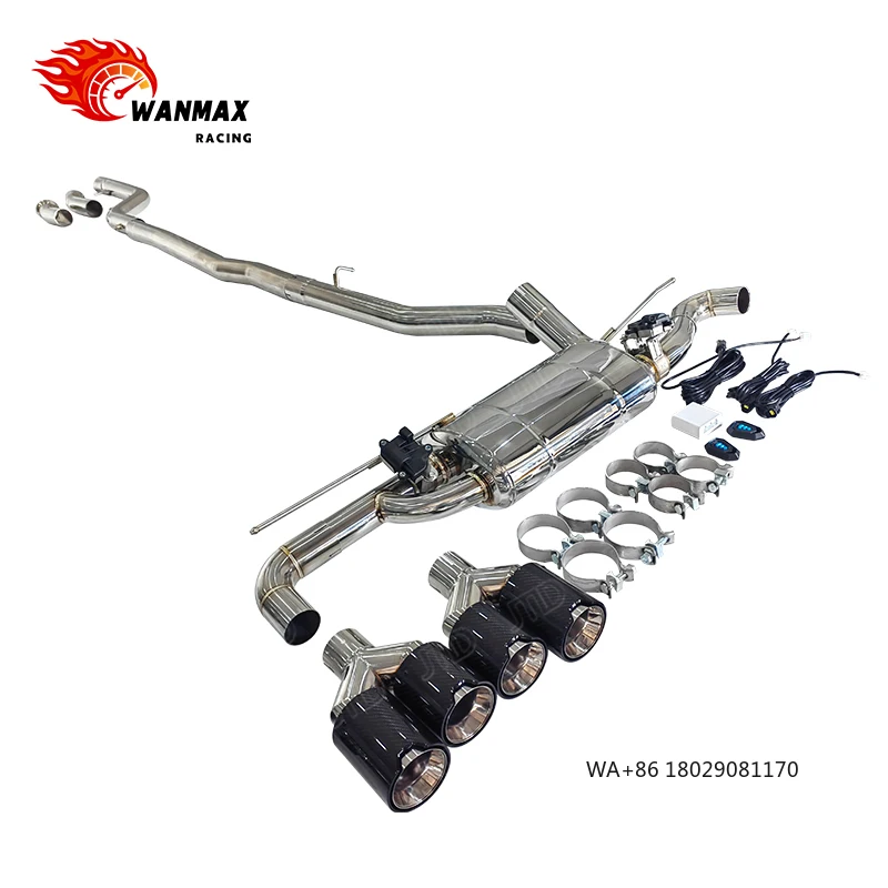 

Выхлопная система Catback из нержавеющей стали с глушителем для G20 540I, равнодлинная