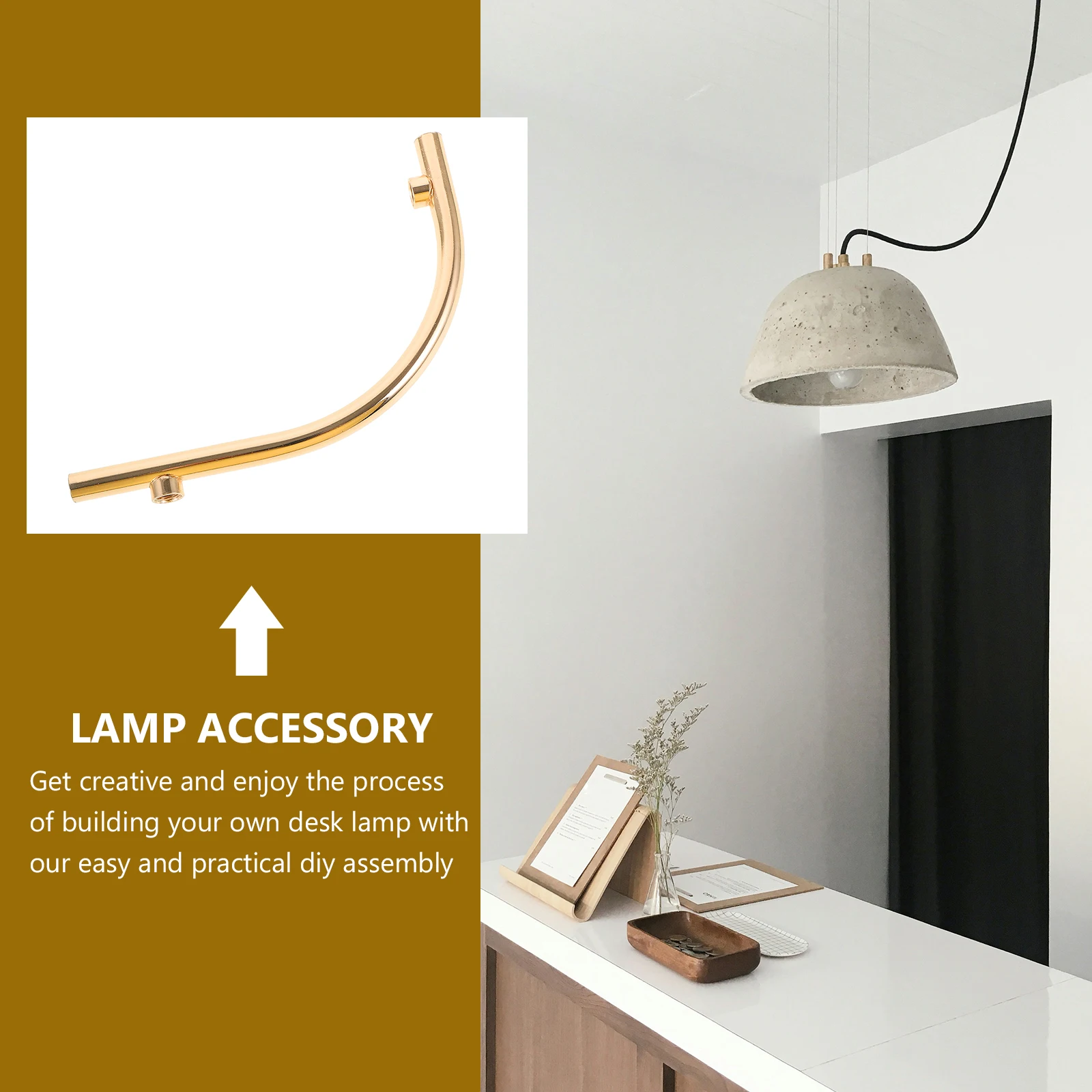 

Wall Lamp Bedside Bent Tube Parts Lighting Fixture Stems Replacement Iron Vintage Metal Creative Corridor Bedroom Decor Durable